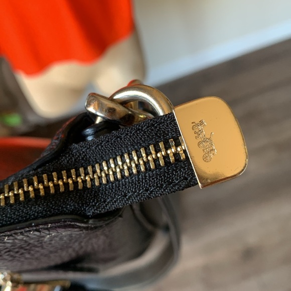 COACH Mae Crossbody Purse Bag F34823 Leather Back EUC - Picture 11 of 17